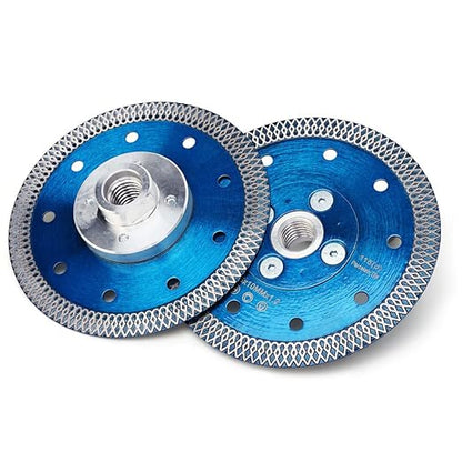ZERICHIVE 4.5" Tile Blade,Super Thin Diamond Porcelain Blade with Flange for Cutting Porcelain Tile Stone