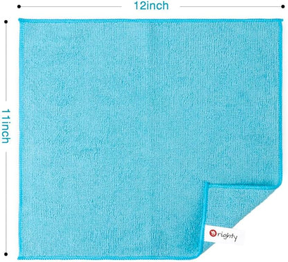 Orighty Microfiber Cleaning Cloth, 150 Pack Microfiber Towels for Cars, Highly Absorbent Car Cleaning Supplies, Lint Free Cloths Clean Rags for Car Care, House, Kitchen, 12x11 inch