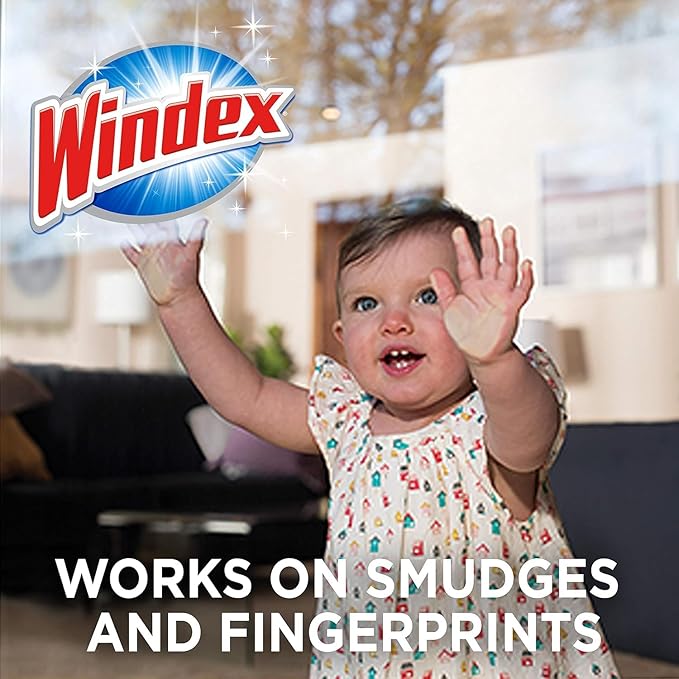 Pledge Expert Care Wood Wipes & Windex Ammonia-Free Glass Cleaning Wipes Bundle, 24ct Lemon Scent Wood Wipes & 25ct Ammonia-Free Glass Wipes for Surface Cleaning