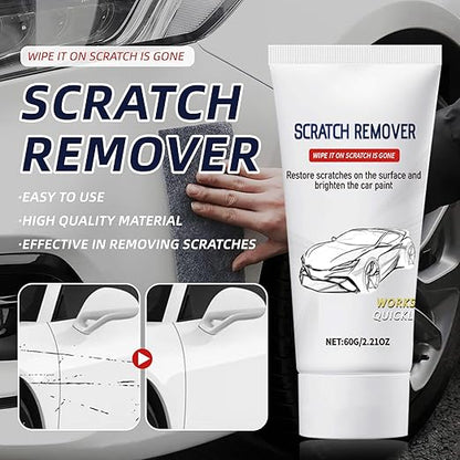 Scratch Remover for Vehicles, Car Surface Care Cream for Light Marks & Swirl Lines, Paint Polishing & Shine Enhancing Formula, Auto Detailing Paste for All Paint Colors