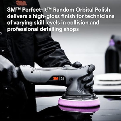 3M Perfect-It Random Orbital Polish, 34133, 1 Pint, Fast Cutting Polisher for Automotive Buffing & Polishing, High-Gloss Finish