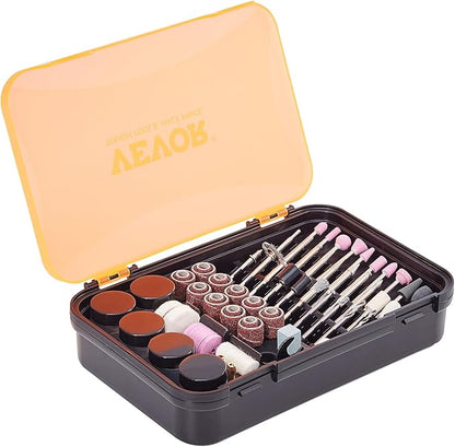 VEVOR Rotary Tool Accessories Kit 357PCS, 1/8" Diameter Shank Power Rotary Tool Accessories Set, Universal Fitment Electric Tool Accessories for Carving, Sanding, Cutting, Drilling, Cleaning, Grinding