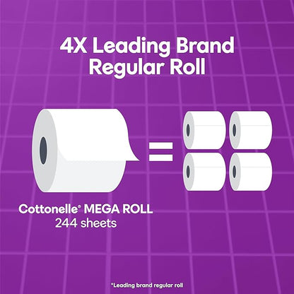 Cottonelle Ultra Comfort Toilet Paper, 9 Mega Rolls = 36 Regular Rolls, Packaging May Vary