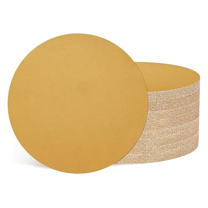 Kozelo 50 Pcs Sanding Discs 5 Inch 600 Grit Hook and Loop Random Orbital Sandpapers Suitable for Drywall Sander Wood Metal Furniture, Yellow