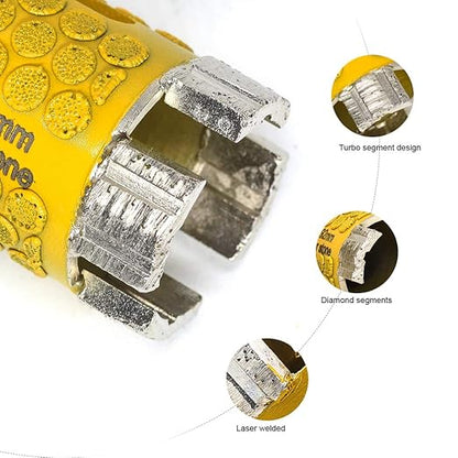 OSTEK 1-3/8'' Diamond Electroplated Dot Protection Diamond Core Drill Bits for Stone Granite