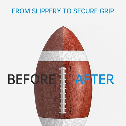 Football Prep Kit - Leather Football Conditioning Set with Beeswax, 2 Brushes (Soft Horsehair & Hard Hog Bristle), for Enhanced Grip & Longevity