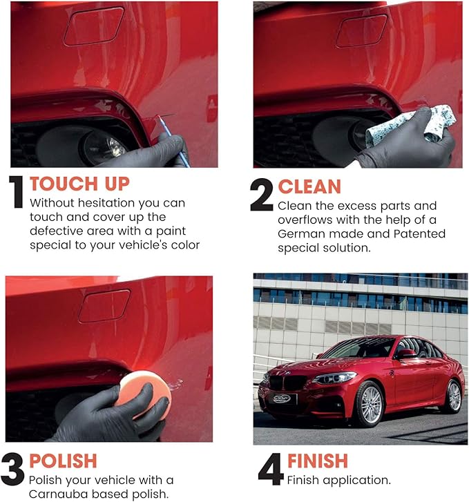 Color N Drive Touch Up Paint - Compatible with Tesla Arctic White Pearl (3WT00) - Scratch and Chip Repair Kit - Plus Pack