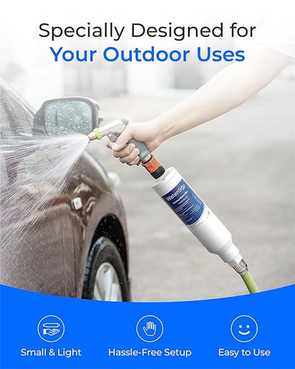 Waterdrop Hard Water Filter for Hose Car Wash, Water Deionizer for Car Washing, Window, Boat, Marine, Motorcycle, Yard Cleaning, Wash Spot Free, 4 Pack