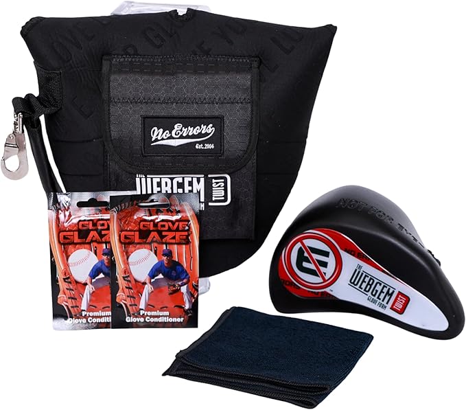 No Errors WebGem Fielder’s Glove Care System – Formation & Break-in Tool for Baseball Mitts, Holds Shape, Essential Gear, Gift for Players
