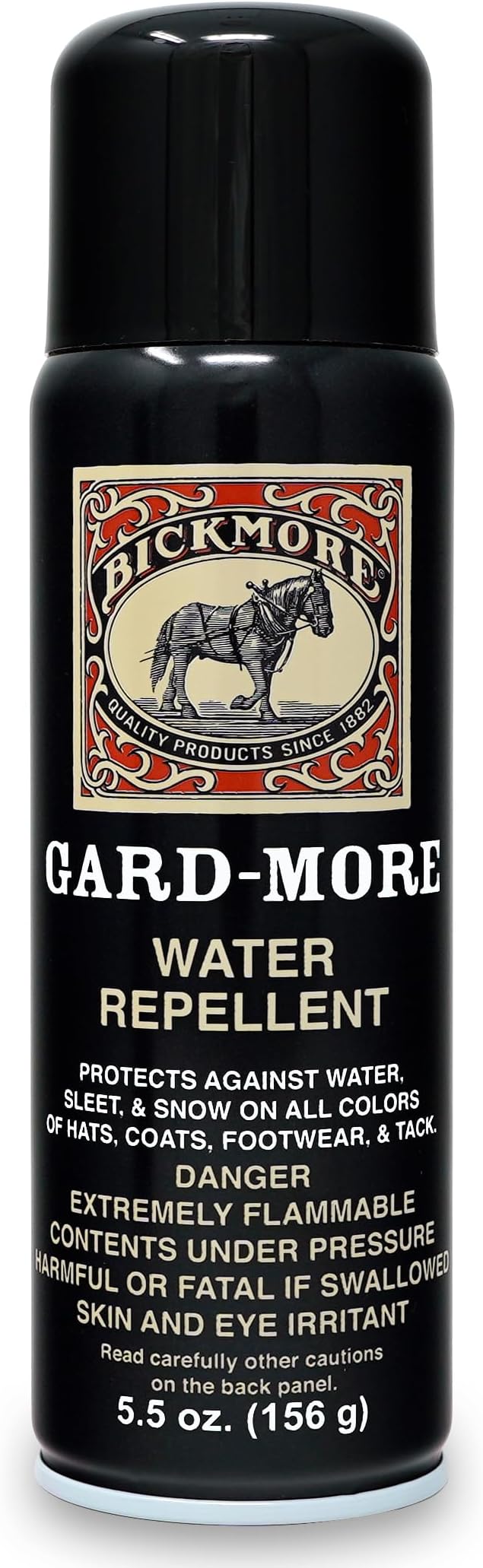 Bickmore Gard-More Water & Stain Repellent 5.5oz- Leather Protector and Suede Protector Waterproofing Spray Guard for Boots, Shoes, Clothing, Hats, Jackets & More