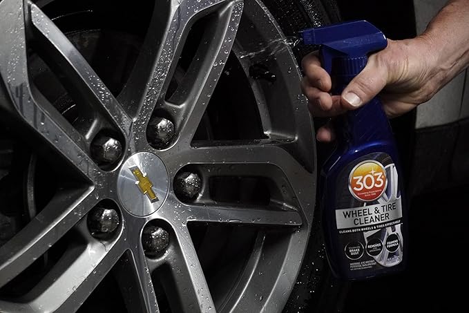 303 Products Wheel and Tire Cleaner - Cleans Both Wheels and Tires Effectively - Tough on Brake Dust - Removes Tire Browning - Foaming Formula, 15.5 fl. oz. (30596CSR) Packaging May Vary (Pack of 2)