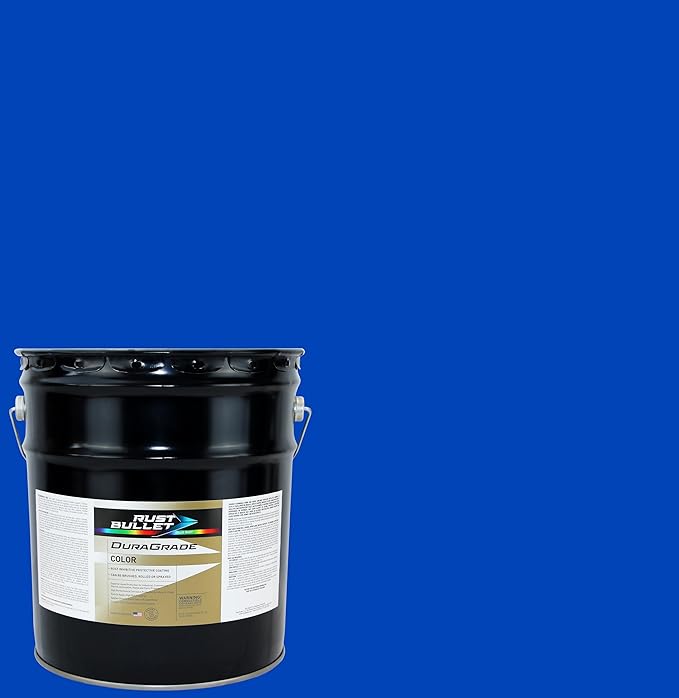RUST BULLET DuraGrade Color - Blue - 5 Gallon - Advanced Technology Corrossion Control, Rust Inhibitor & Protective Coating, Exceptional Adhesion, UV Resistant