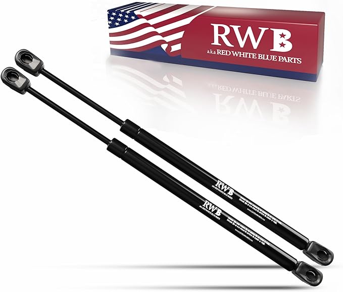 RWB 15.47 Inch Gas Shock Struts – Heavy-Duty 38.2 Lbs Lift Support for Universal Use | Fits Storage Beds Basement Doors Hatches and Tool Boxes - 2 Pieces
