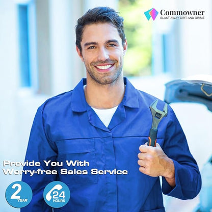 Pressure Cleaner 5000 PSI Power Cleaner Powered with with 33ft Pressure Hose, 4 Nozzle and Foam Cannon, for Home, Cars, Light Blue
