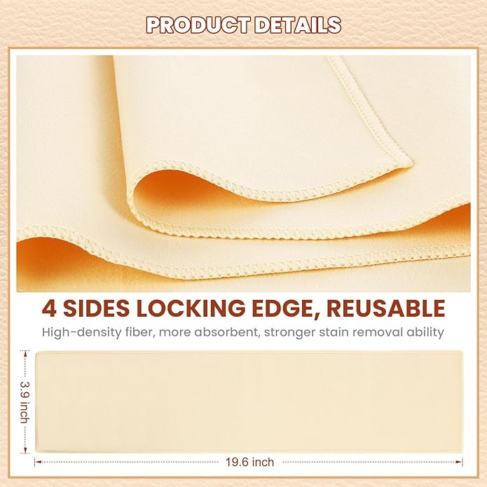 10 Pcs Shine Shoes Cloth Kit Polish Dauber Applicators Cleaning Leather Shoes Boots Microfiber Care Cloths Suede Cleaner