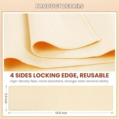 10 Pcs Shine Shoes Cloth Kit Polish Dauber Applicators Cleaning Leather Shoes Boots Microfiber Care Cloths Suede Cleaner