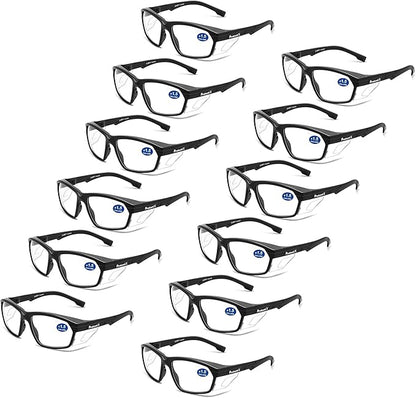 ProtectX Classic Safety Glasses, Anti-Fog Scratch Resistant Lenses, Protective Eyewear for Work, Indoor/Outdoor, ANSI Z87.1