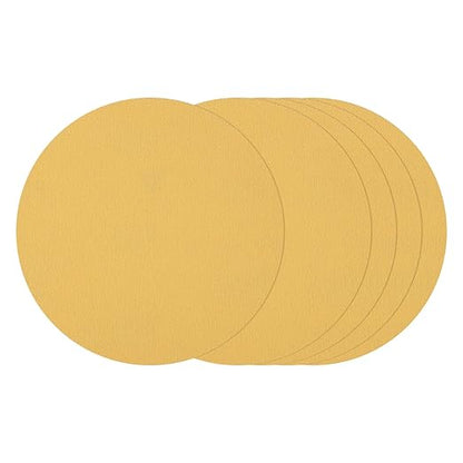 Kozelo 25 Pcs Sanding Discs 8 Inch 120 Grit Hook and Loop Random Orbital Sandpapers Suitable for Drywall Sander Wood Metal Furniture, Yellow