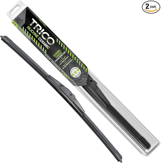 TRICO Silicone Ceramic Automotive Replacement Windshield Wiper Blade, Ceramic Coated Silicone Super Premium All Weather includes 22 inch & 16 inch Beam blades for Select Vehicle Models (90-2216)