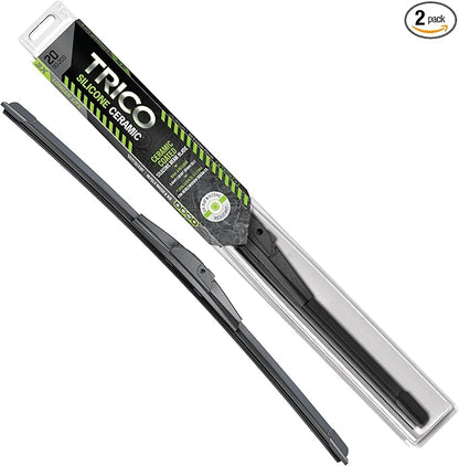 TRICO Silicone Ceramic Automotive Replacement Windshield Wiper Blade, Ceramic Coated Silicone Super Premium All Weather includes 22 inch & 17 inch Beam blades for Select Vehicle Models (90-2217)