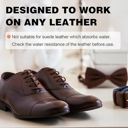 WEYSTOM Leather Recoloring Balm - Medium Brown Leather Repair Kit for Furniture, Dye, Recolor, Renew, Repair & Restore Aged, Faded, Cracked, Peeling and Scuffed