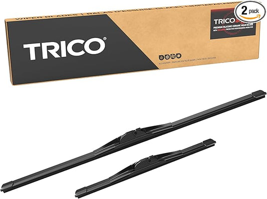 TRICO Signal Premium Silicone 28” + 16” Automotive Replacement Windshield Wipers Beam Blades with Exclusive Predictive Performance Indicator and 3X Longer Life for Select Vehicle Models, 2 Pack