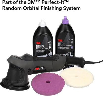 3M Perfect-It Random Orbital Polisher, 34101, 21mm, 120V/60Hz Variable Speed Control for Automotive Refinishing, Refining, Polishing