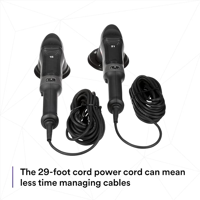 3M Perfect-It Random Orbital Polisher, 34101, 21mm, 120V/60Hz Variable Speed Control for Automotive Refinishing, Refining, Polishing