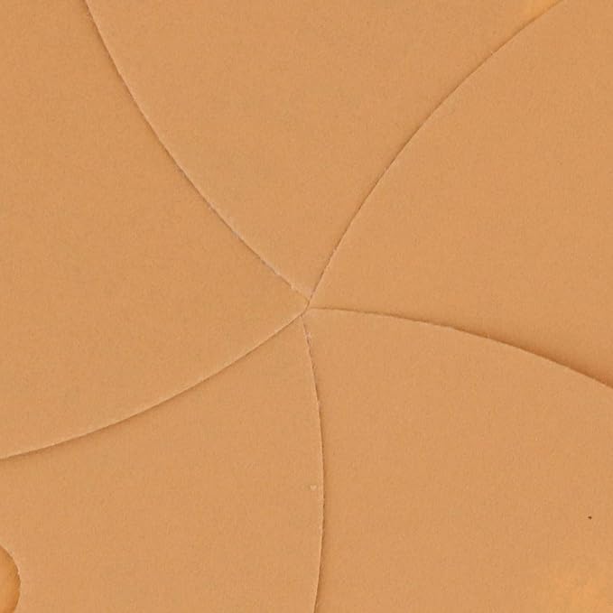 Dura-Gold Premium 1000 Grit 6" Gold Sandpaper Discs, 6 Hole Pattern Dustless, Box of 50 - Hook & Loop Backing for DA Sander, Detailing Finishing Color Sanding Automotive Paint, Woodworking Wood, Metal