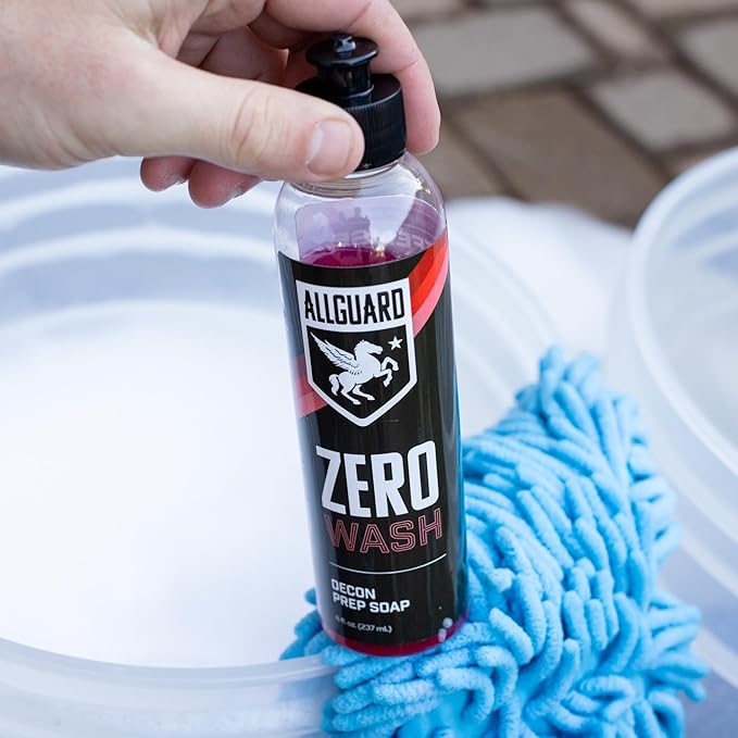 ZERO Wash - Strip Wash & Decontamination Soap - Deep Cleaning Removes Tough Contaminants, Old Car Waxes, & Sealants - Superior Surface Prep Boosts Coating Bond & Strength - Car Shampoo & Wax Remover