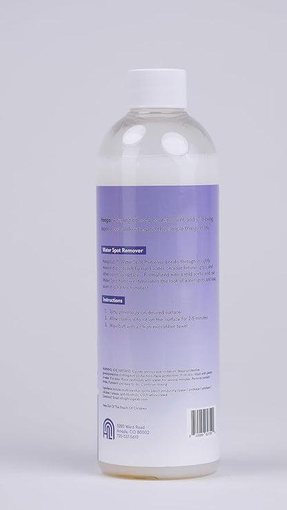 HoogaLab Water Spot Remover 16oz Hard Water Spot Glass Cleaner - Dissolves Mineral, Lime, Soap Scum Fast, Streak Free Finish | Shower Glass, Bathroom Mirror, Metal Faucet (2 pack)
