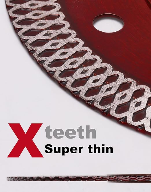 4 in Super Thin Dry Wet Diamond Porcelain Saw Blades Ceramic Cutting Disc Wheels for Cutting Tile Porcelain Granite Marbles(91-5PCS)……