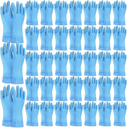 Gandeer 36 Pair Reusable Household Gloves Long Rubber Dishwashing Gloves Kitchen Cleaning for Dishes Clean Gardening