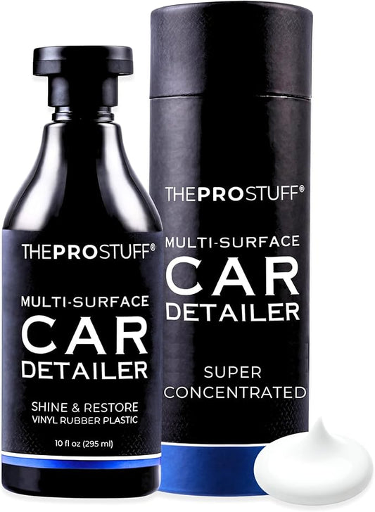 The Pro Stuff® Car Plastic Restorer | Professional Black Trim Detailer | Restore Faded Plastic to Factory Finish | Easy Apply, Long Lasting, No-Residue Formula | Back to Black Trim Restorer