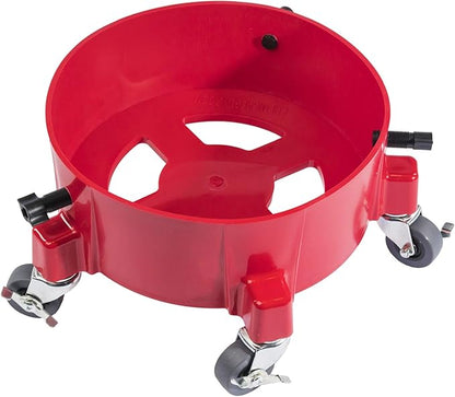Chemical Guys Creeper Rolling Bucket Dolly - Heavy Duty Mobile Dolly Cart for Car Wash, Detailing, and Garage Use, 5 Caster Wheels with 360° Rotation, Fits Standard 3.5 to 7.5 Gallon Buckets