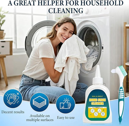 Deep Cleaning Gel – Home Stain Cleaner Gel, Washing Machine Grout Cleaner For Tile Gaps, Washing Machine Seals, Fridge Rubber, Sink And Bathroom