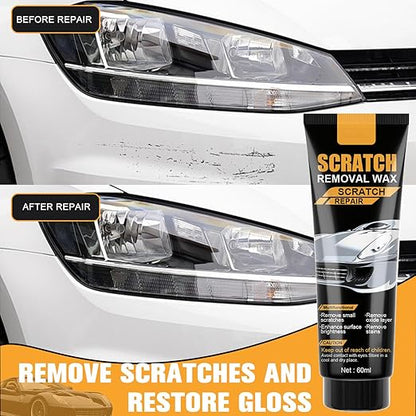 2Pcs Scratch Remover for Vehicles, Upgraded Car Scratch Removal, Car Scratch Remover for Deep Scratches, Fast-Acting Cars Polishing Wax Scratchs Remover, Car Paint Scratch Repair Kit with 2 Sponges