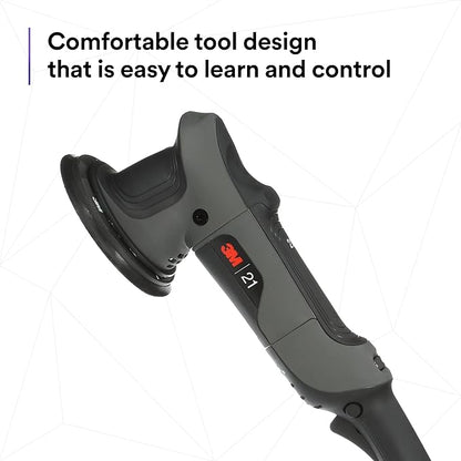3M Perfect-It Random Orbital Polisher, 34101, 21mm, 120V/60Hz Variable Speed Control for Automotive Refinishing, Refining, Polishing