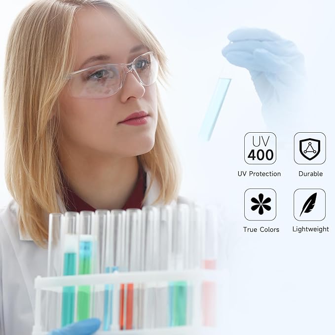 Salfboy Safety Glasses for Men Women ANSI Z87.1 Safety Glasses Bulk Protective Eyewear Scratch-Resistant