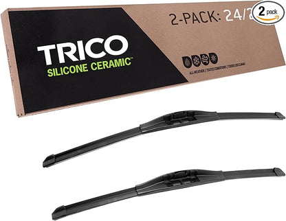 TRICO Silicone Ceramic™ (90-2420) 24 & 20 Inch Pack of 2 Automotive Replacement Windshield Wiper Blades For my Car, Ceramic Coated Silicone Super Premium Beam Blade for Select Vehicle Models