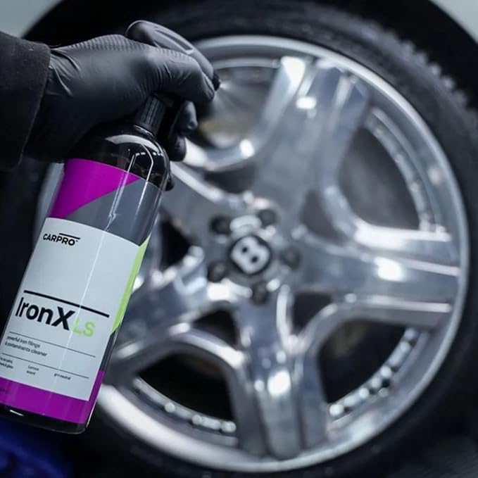 CARPRO IronX Iron Remover: Lemon Scent - Stops Rust Spots and Pre-Mature Failure of the Clear Coat, Iron Contaminant Removal - 500mL with Sprayer (17oz)
