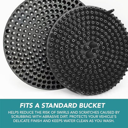 WASH&WHIPS Pit Stop Particle Interceptor for Car Wash - Innovative Interceptor Funnel Technology Separates Abrasive Dirt & Debris from Wash Water, Black 2 (Pack)
