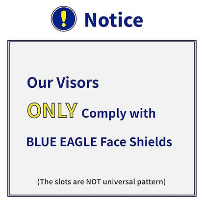 Blue Eagle Faceshield Replacement Visors (FC48N) | Clear | Edgeless | High Impact Extrusion-grade Polycarbonate | 3 PCS