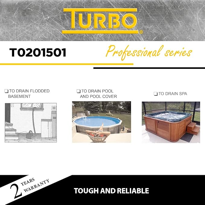 Turbo 1/6HP Submersible Utility Pump with Electronic Switch