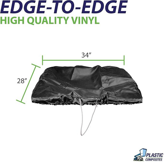 Bucket Truck Parts Economy Line Elastic Banded Bucket Cover, Fits 1.5 Man Bucket 28"x34" Edge to Edge