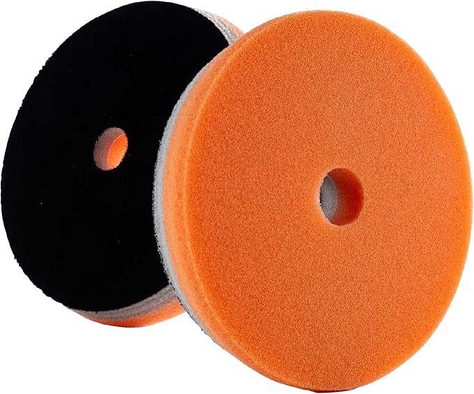 6.5" Lake Country HDO Orange Foam Polishing Pad (1-Pack) – Premium Heavy Duty Orbital Polishing Pad for Painted Surfaces – Fits 6" Backing Plate
