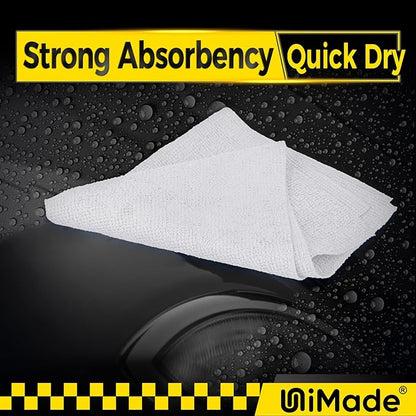 Microfiber Cleaning Cloth, 24 Pack Reusable Microfiber Towels for Cars Lint Free Cleaning Shop Towel Rags for Home Kitchen Automotive Bar Mechanic Restaurant Garage, 11.5"x 11.5", White