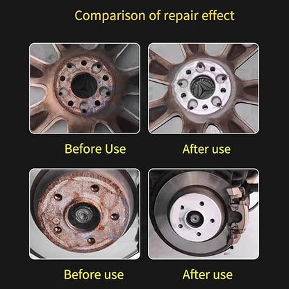 Ljcyrmlsy Professional 5-Head Wheel Hub and Stud Cleaning Kit, Brake Parts Maintenance Tool Set for Cars and Trucks