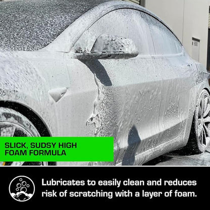 Ceramic Car Shampoo - Slick Car Wash Soap for Ceramic Coatings - pH-Balanced Car Wash Shampoo - Adds Hydrophobic Protection | Enhances Coatings, Waxes or Sealants | Incredible Shine