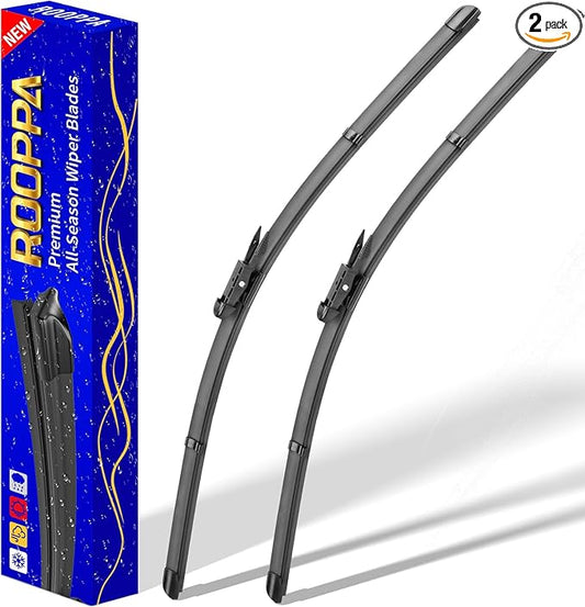 2 wipers Replacement for BMW 3-Series 4-Door E90 E91 F30 F31 F34 F80 M3 09/2009-2018 Audi A3 2005-2013, Windshield Wiper Blades Original Equipment Replacement - 24"/19" (Set of 2) Pinch Tab